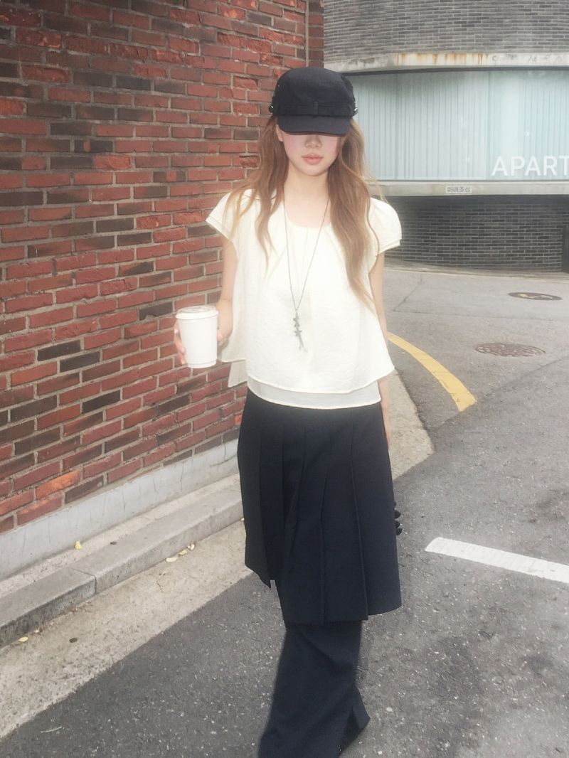 Rivet linen military cap