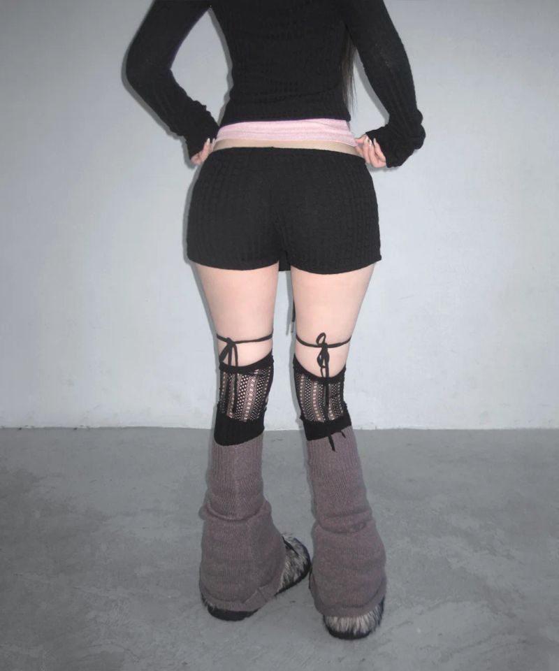 chrome cable knit skpt (3colors)