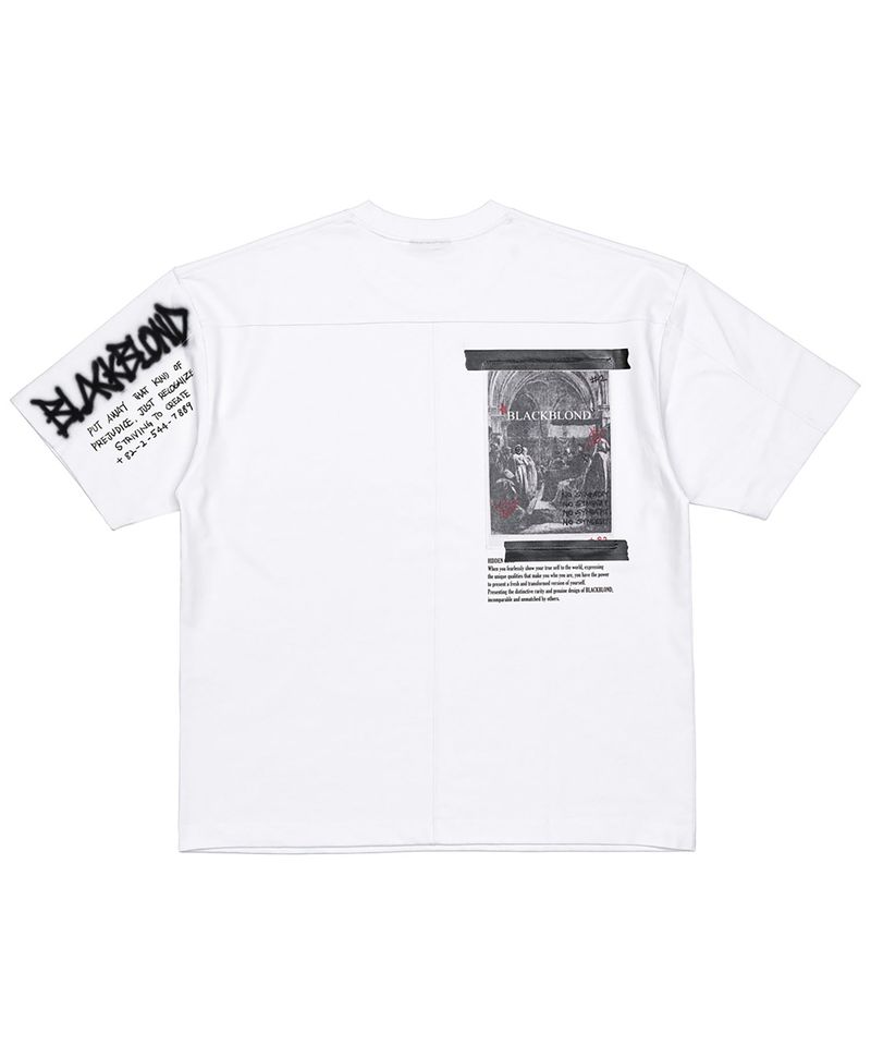 BLACKBLOND(ブラックブロンド)の「BBD 1982 No Sympathy T-Shirt (White)(Tops)」