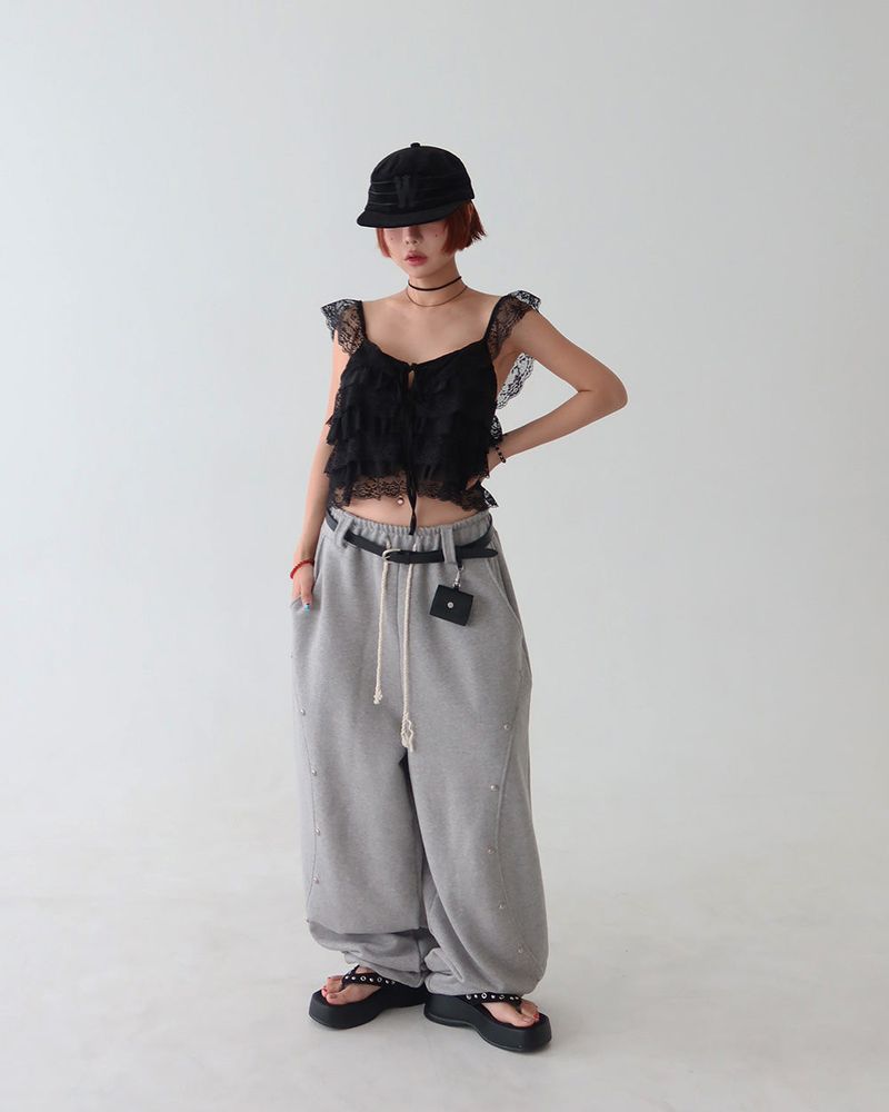 Zero Lace Cancan Frill Blouse