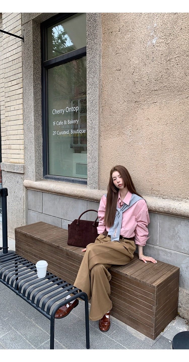 Super Pintuck Wide Cotton Pants