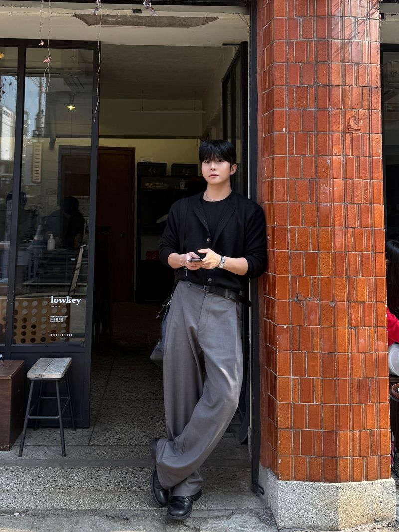 Doom knit layered cardigan