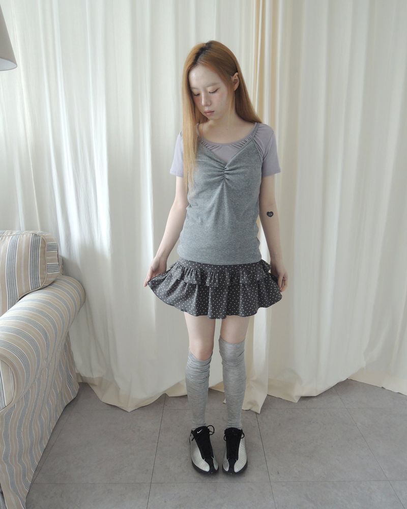 SIO SHIRRING CAMI