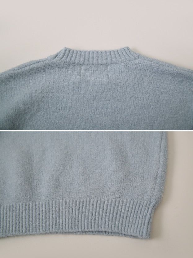 #Winter Pastel Soft Round Knit (3color)