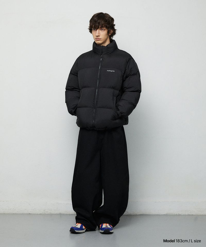 mahagrid(マハグリッド)の「SOLAR EMB CURVED DENIM PANT_BLACK(Pants)」