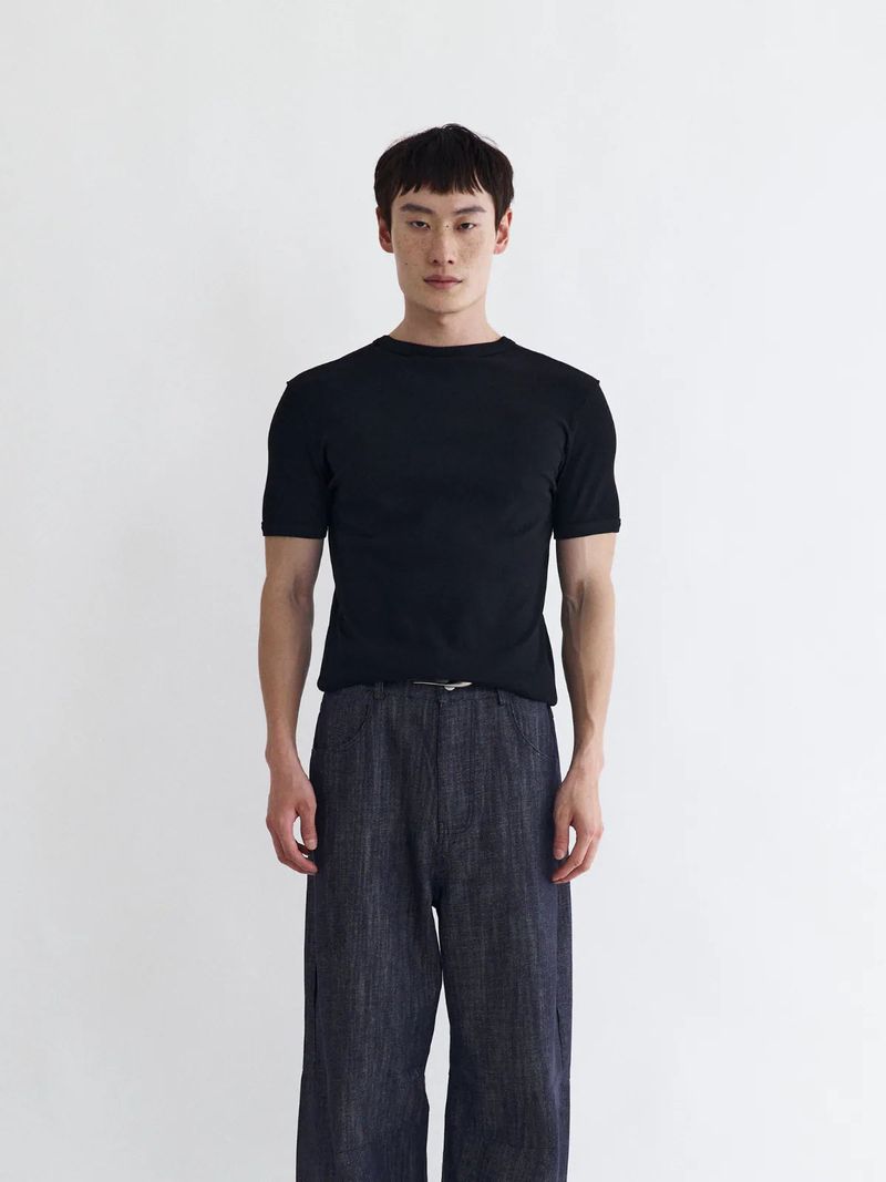 26SS TP4 Ribbed Fitted Tee