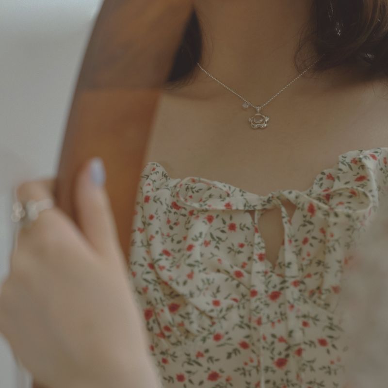 【MADE】 Bubble daisy necklace
