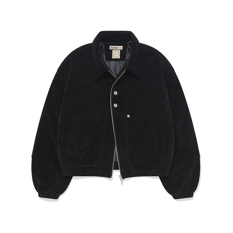 Corduroy bomber jacket / Black