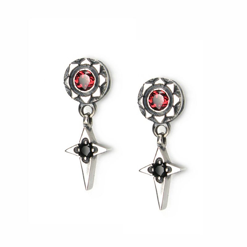 STERLINGWORTH(スターリングウォース)の「Sunlight430-D2 Garnet silver earring(Accessories)」