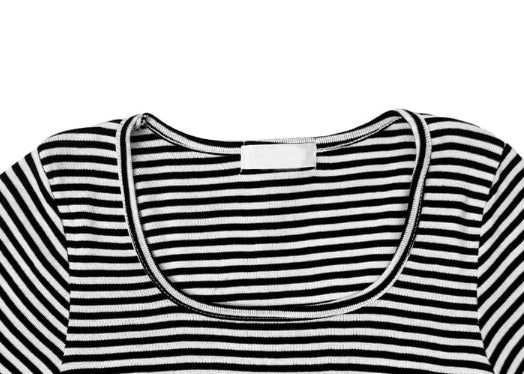 Birken Stripe Square Slim T-Shirt