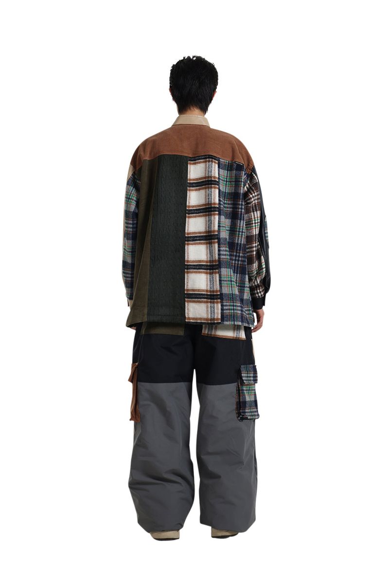 HALF-TURTLENECK MIX JACKET
