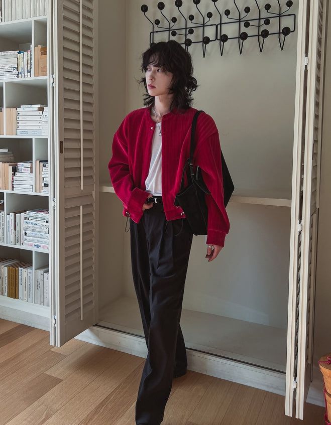 Lexi Velour Crop Cardigan
