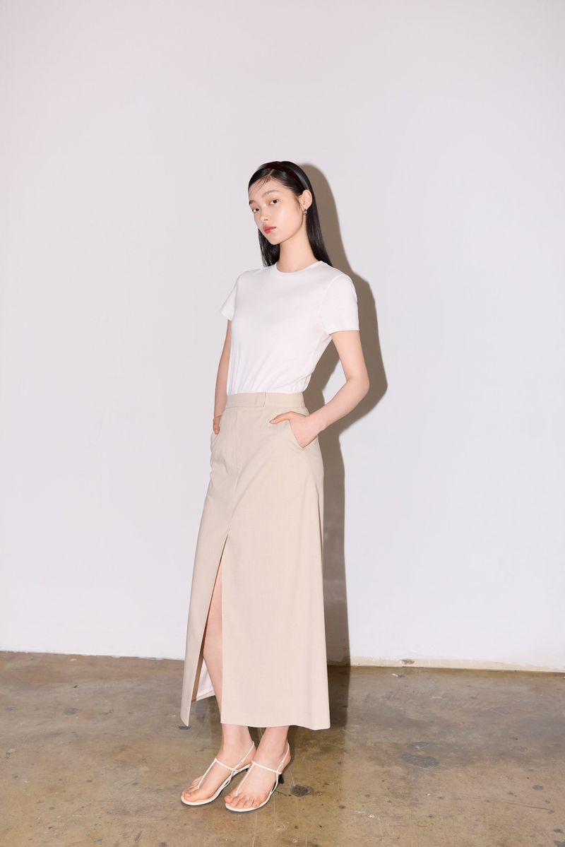 NO.27 SKIRT - BEIGE