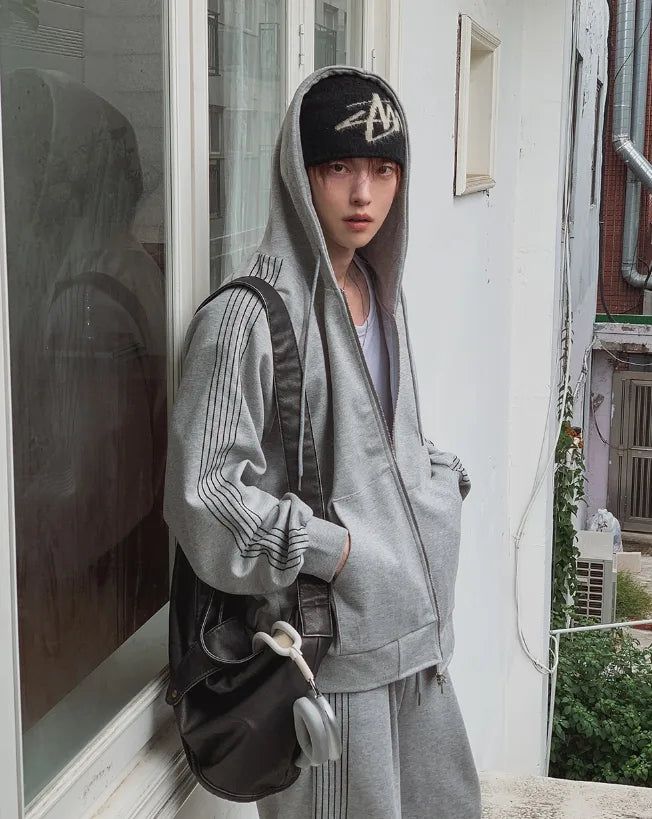 Kevin Track Hood Zip-Up