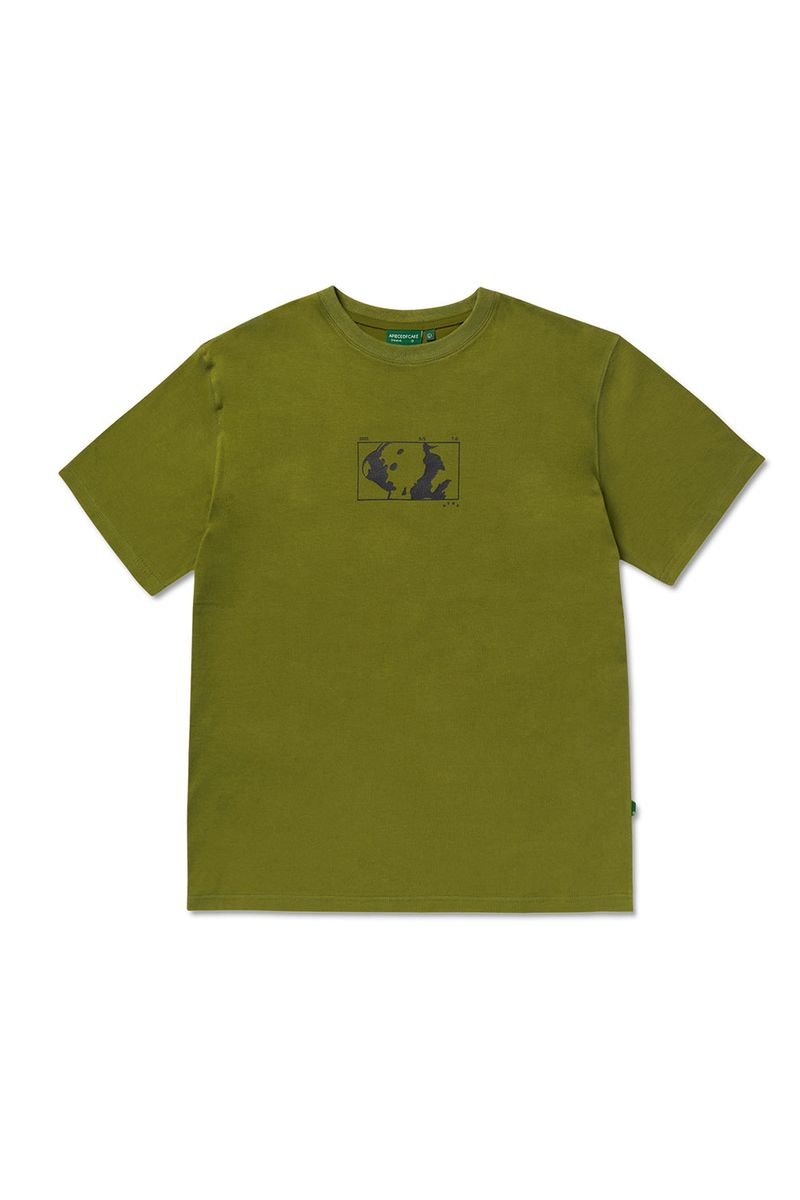 Square Graphic Tee_Olive Grey