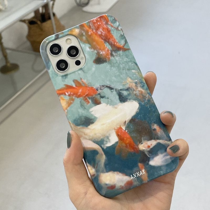 [summer splash koi goldfish hard case]
