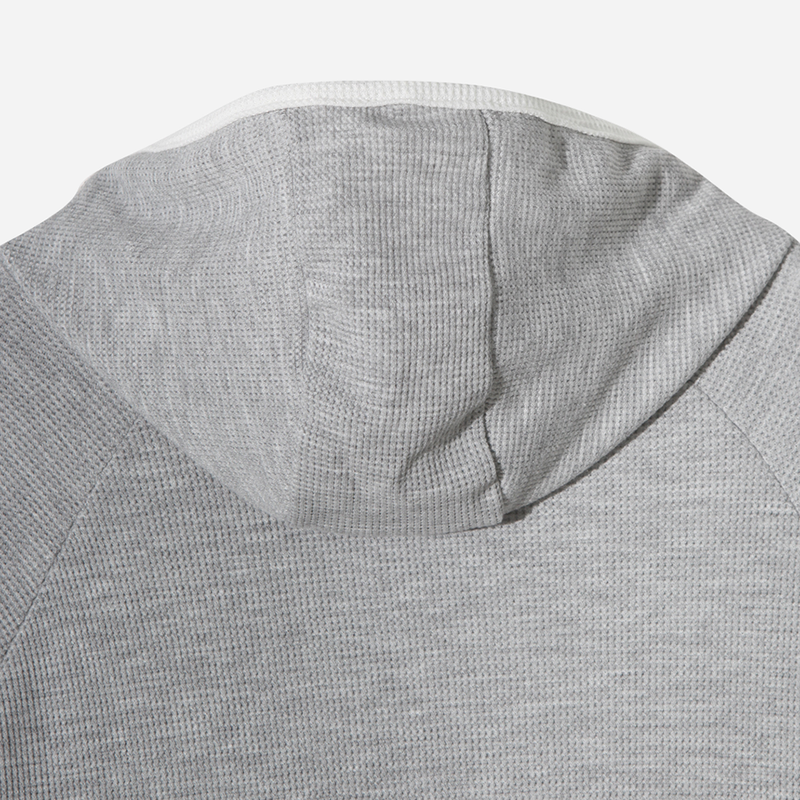 Gets High-neck Waffle Hoodie