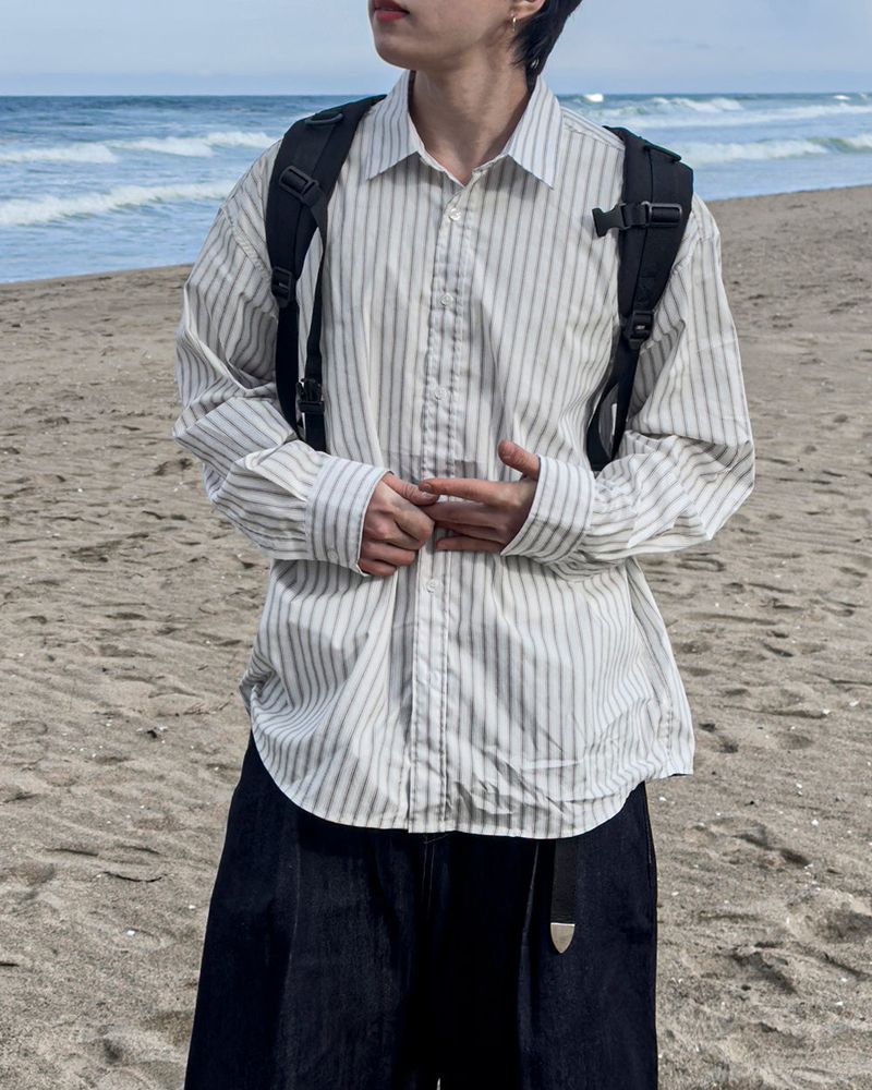 Pastel Oversized Stripe Shirt