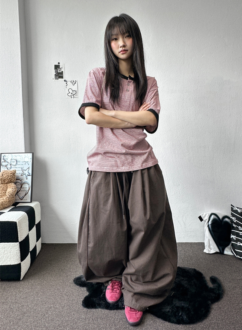 Treaty Multi String Cotton Long Pants 5 Colors