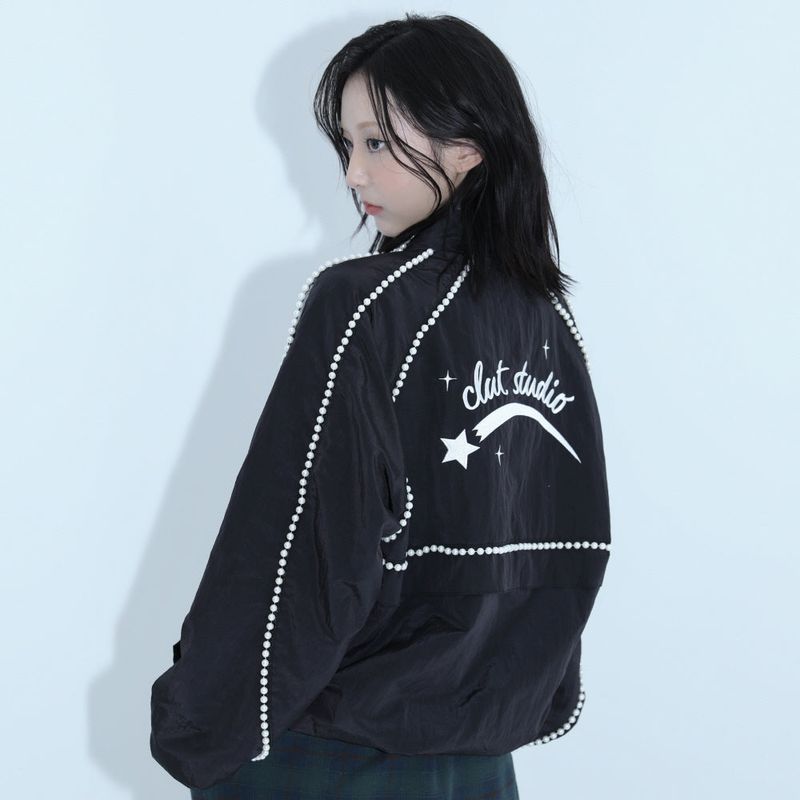 CLUT STUDIO(クラットスタジオ)の「1 0 pearl windbreaker - BLACK(Jackets/Outerwear)」