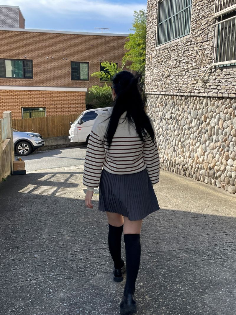 Certain mini pleats skirt