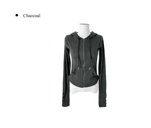 Coa Slim-Fit Button Hood Zip-Up