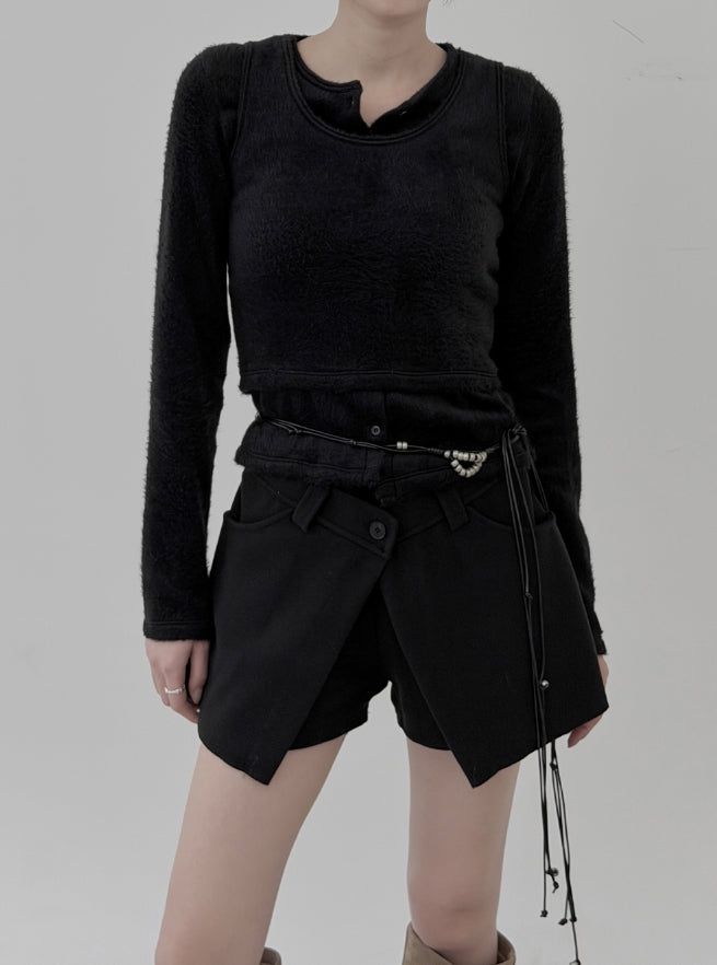 mnem（ムネム）の「Bude Fur Sleeveless Cardigan Set（Tops）」