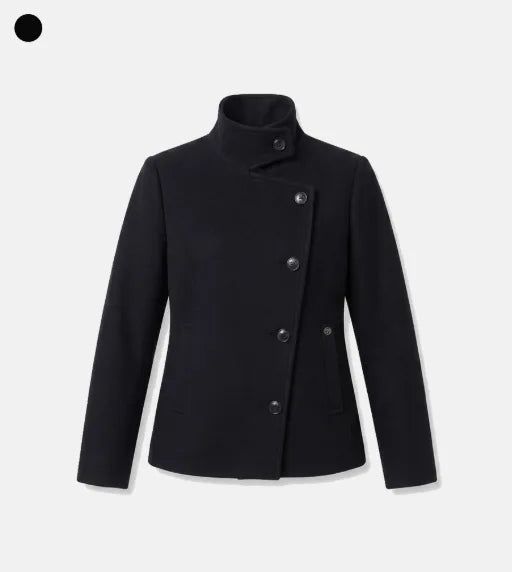 26FW★ [ EEUN MADE ] Rosette High-Neck Jacket