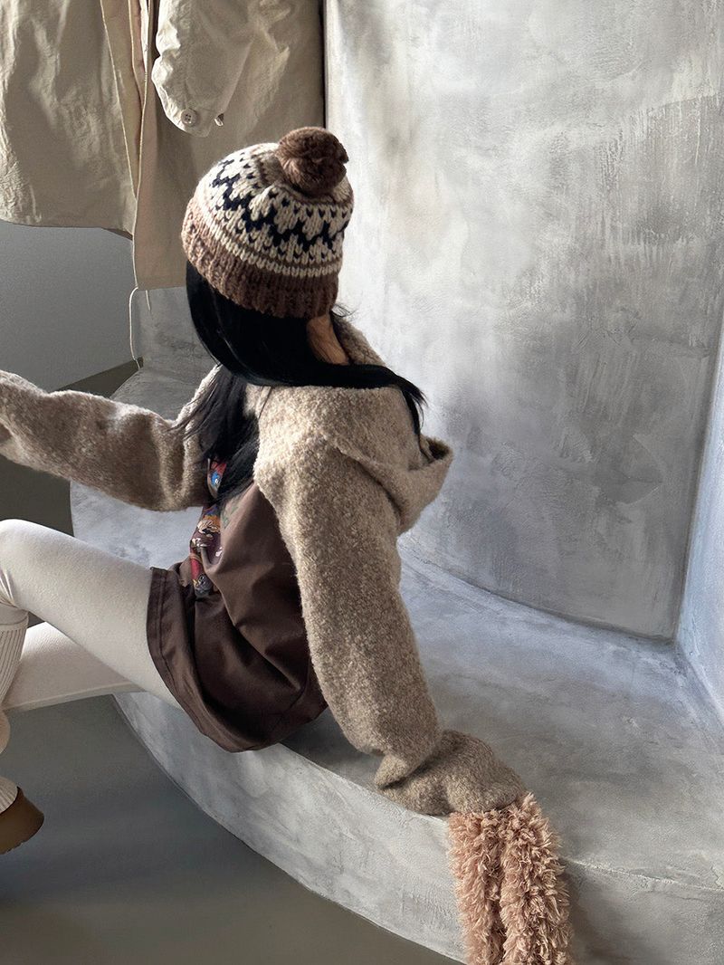 a snowflake beanie