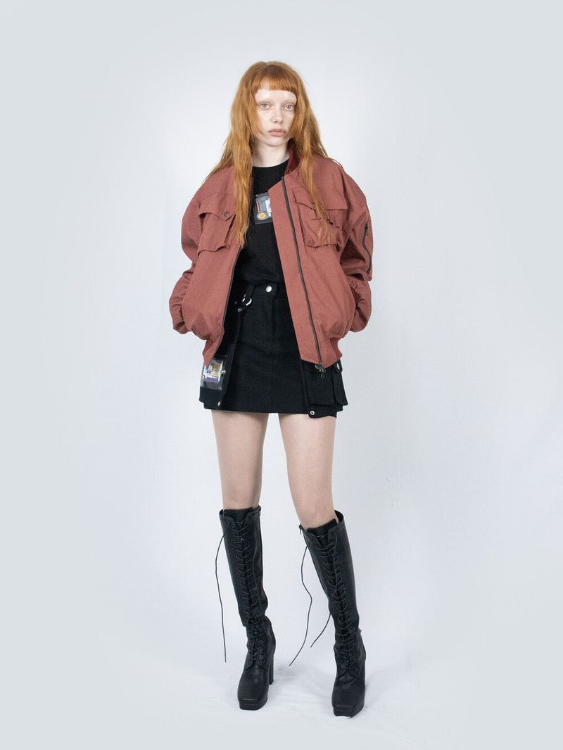 Ripstop Bomber Jacket (Red)