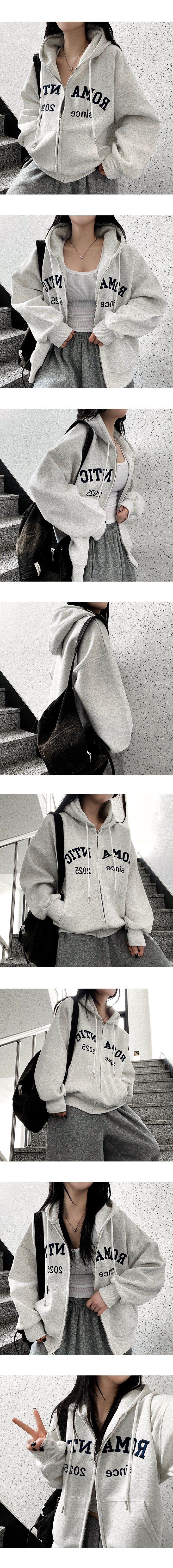 Shine Tantan Embroidered Hooded Zip-Up