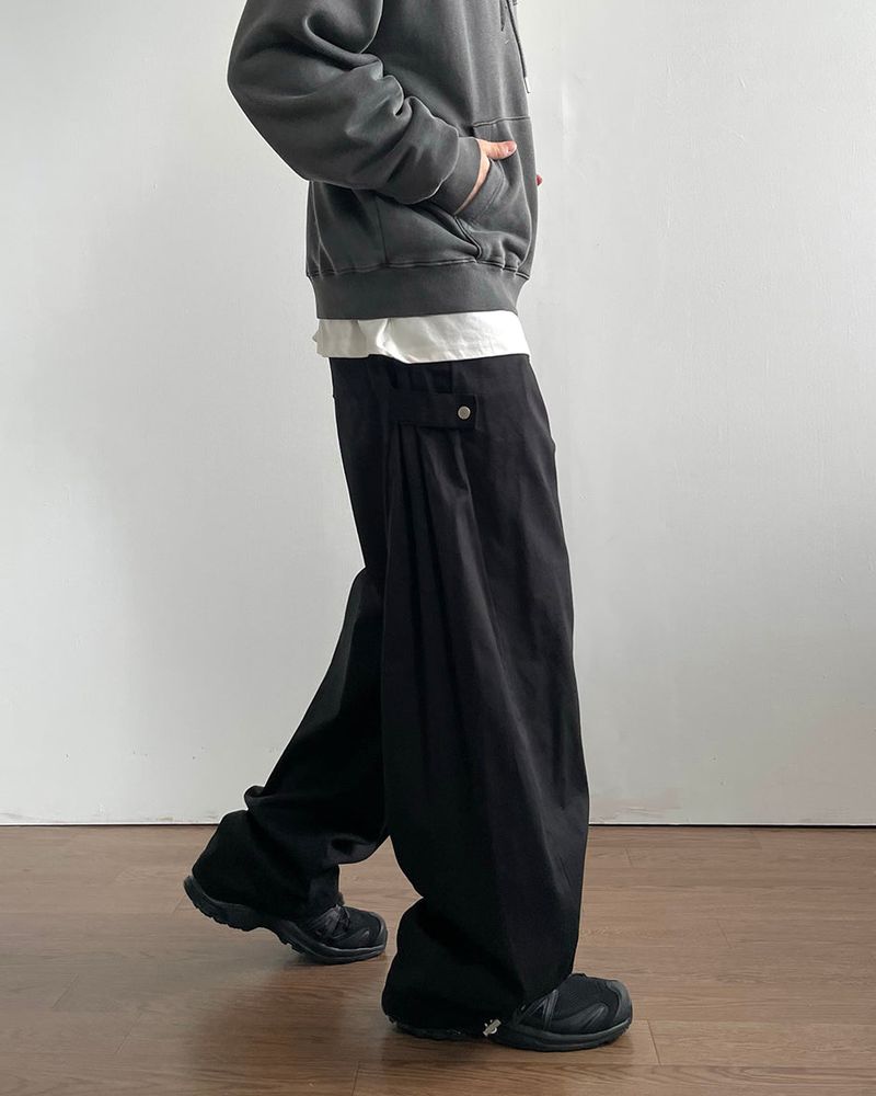 Sans Snap Cotton Pants