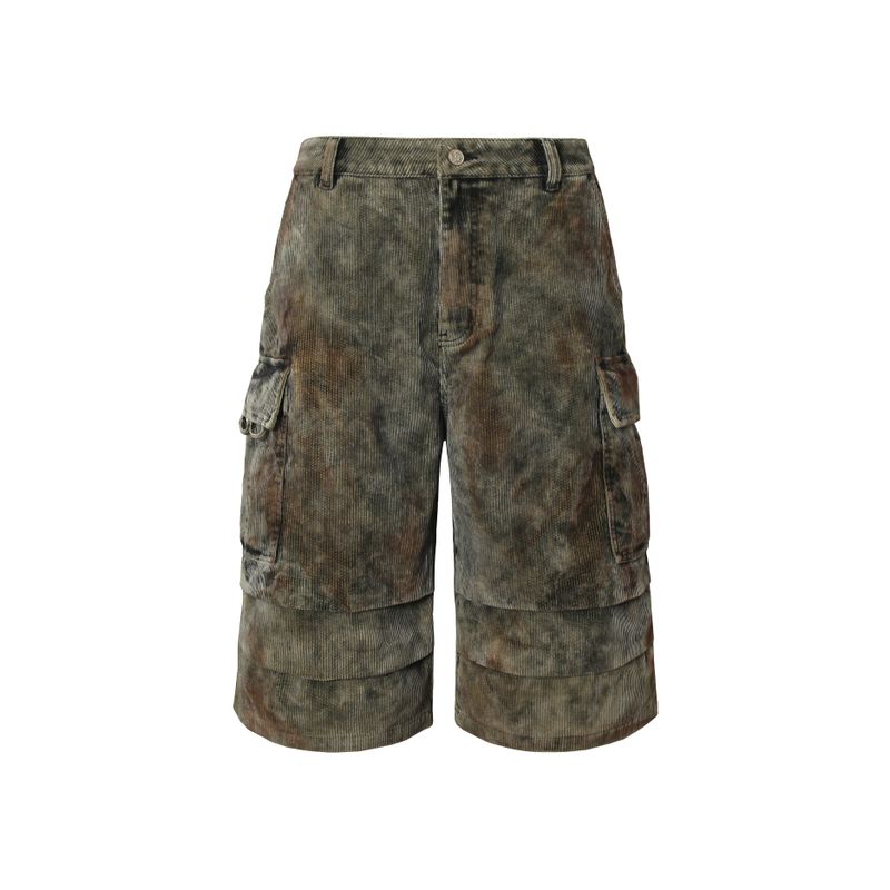 WANGXINGYU(ワンシンユー)の「SIGNATURE WASHED CORDUROY 3/4 CARGO SHORTS(Pants)」