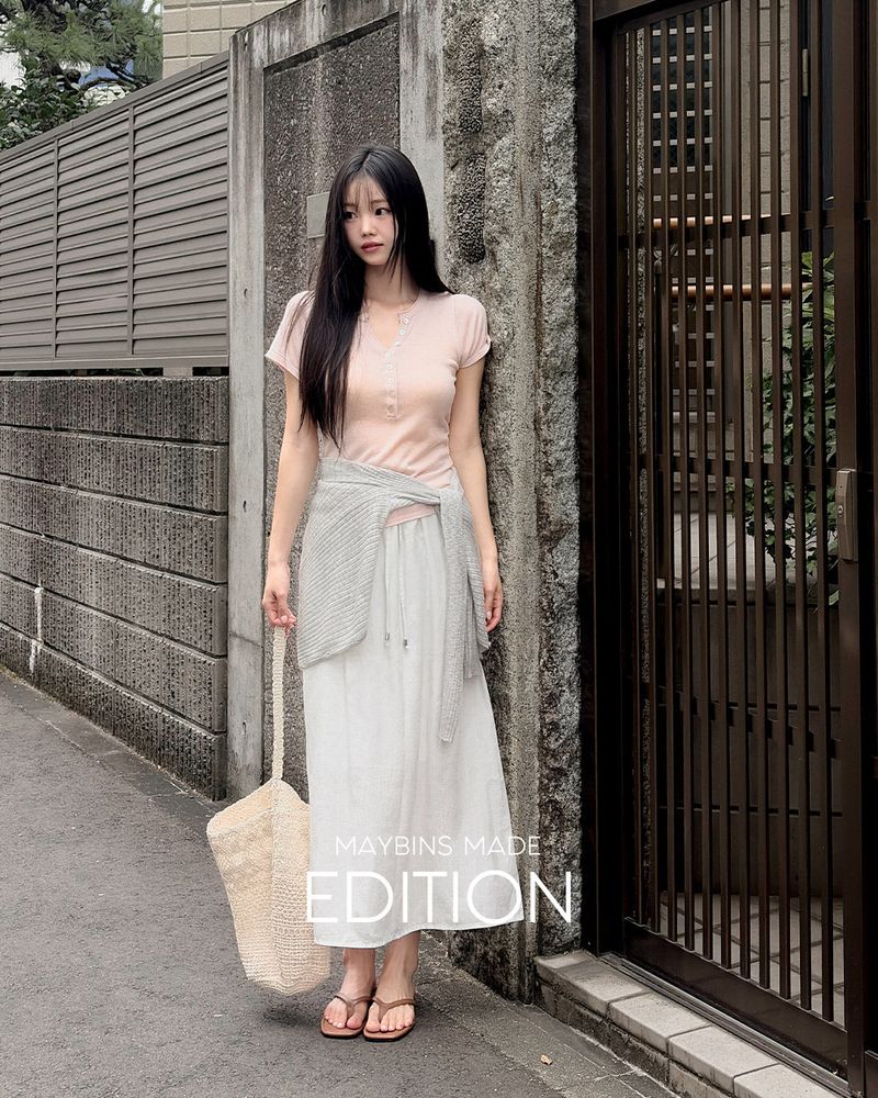 MAYBINS(メイビンス)の「MADE. Fore linen long skirt(Skirts)」
