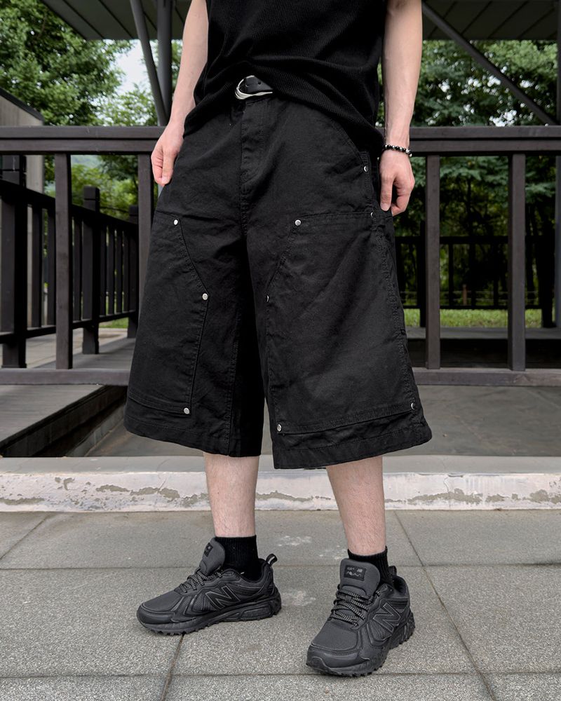 Carbon Double Knee Bermuda Pants