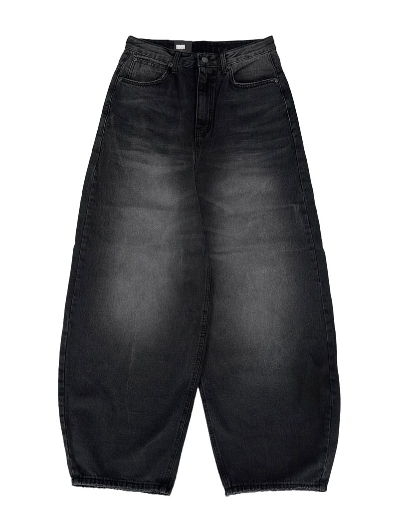vintage circle fade wide denim