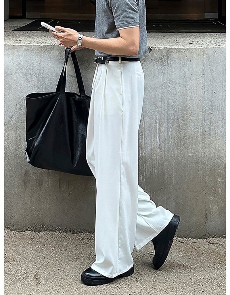 LMN All-Day Pintuck Bejo Wide Slacks (4 colors)