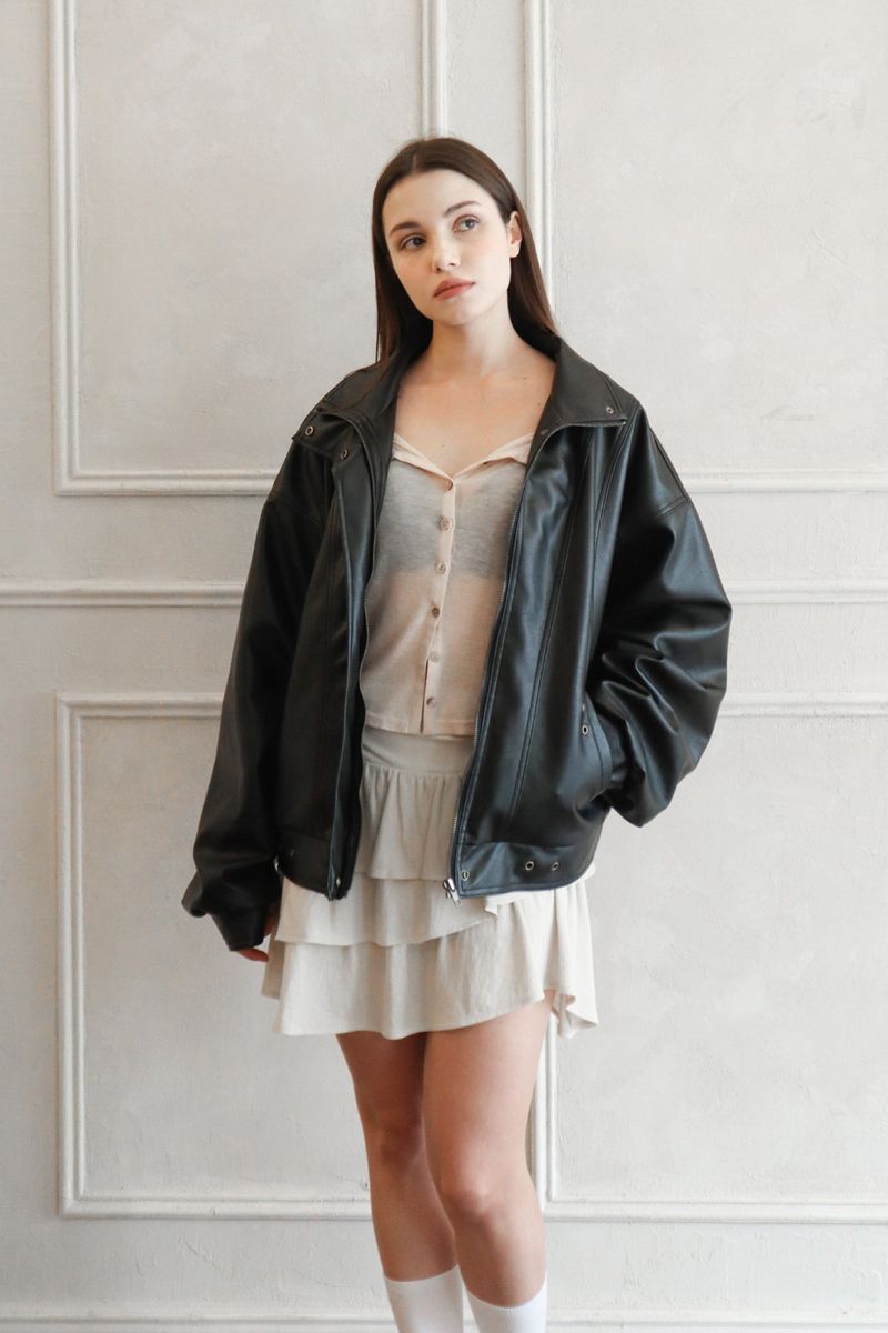 NICHEQYIEL（ニチェキュイエル）の「Us leather jacket（Jackets/Outerwear）」