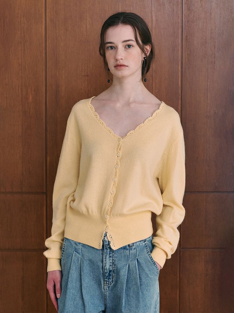 SALENA wool v neck cardigan