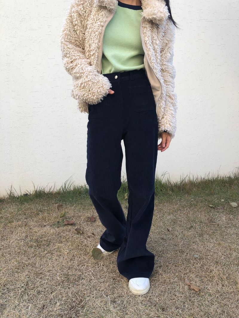 Wild fur collar jacket