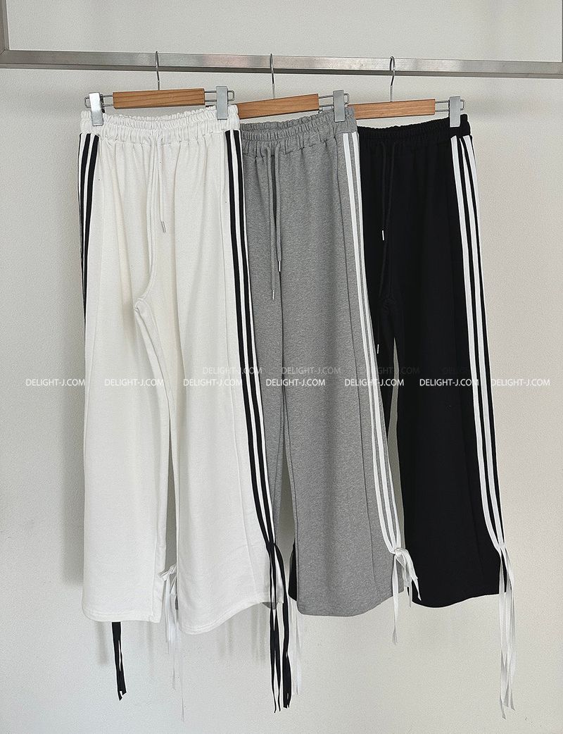 Ribbon Track Wide Pants