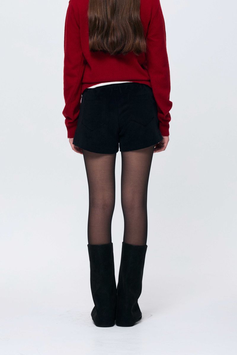 SILEN CORDUROY MICRO PANTS / BLACK