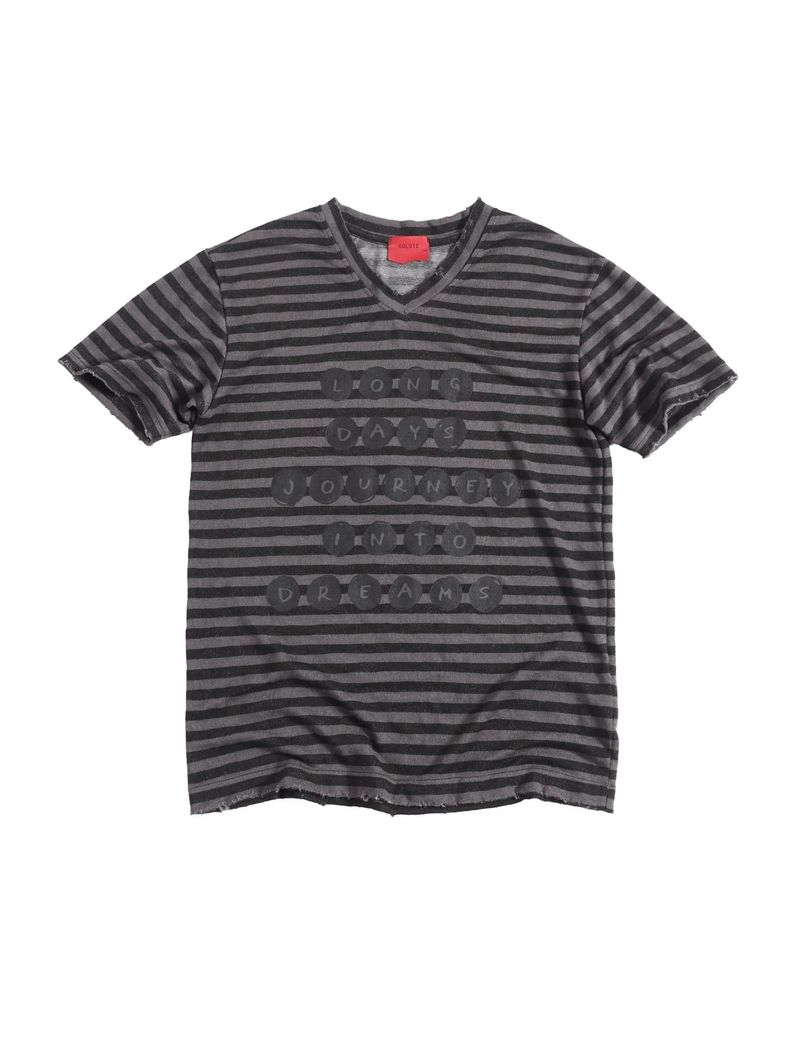 RD DARK STRIPED V-NECK TSHIRT