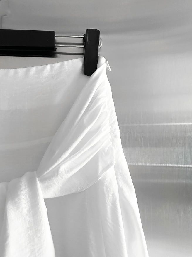 Elo Knot Nylon Midi Skirt
