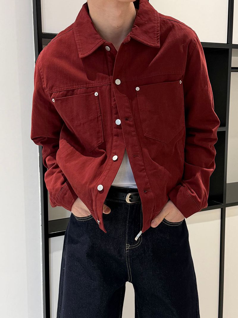 LAURANT(ロラン)の「Rivet dyeing trucker jacket(3color)(Jackets/Outerwear)」