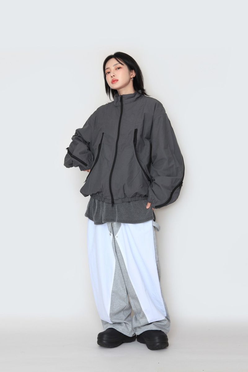 Multi-Zipper Wind Jacket