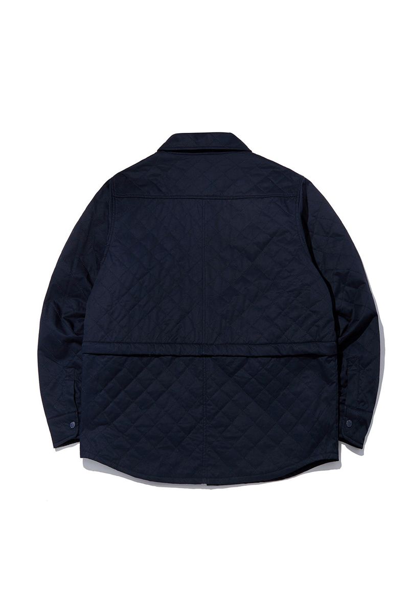 Quilting 2Way Shirt Jacket_Navy