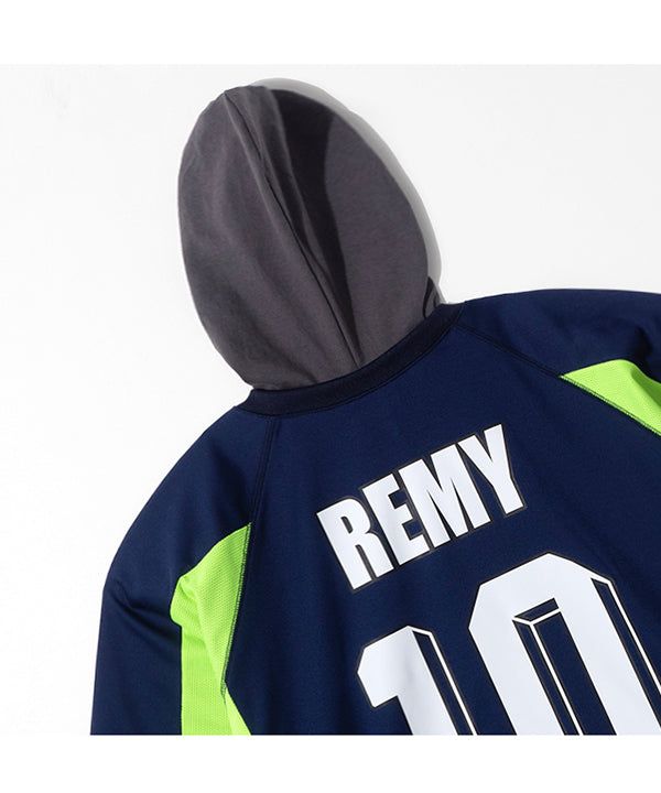 OC 3R Soccer Layered Hoodie Jersey (Navy)