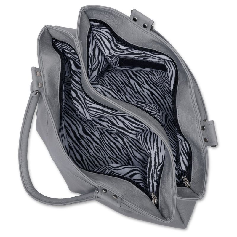 INNER ZEBRA BUCKLE BIG BAG [COOL GRAY]
