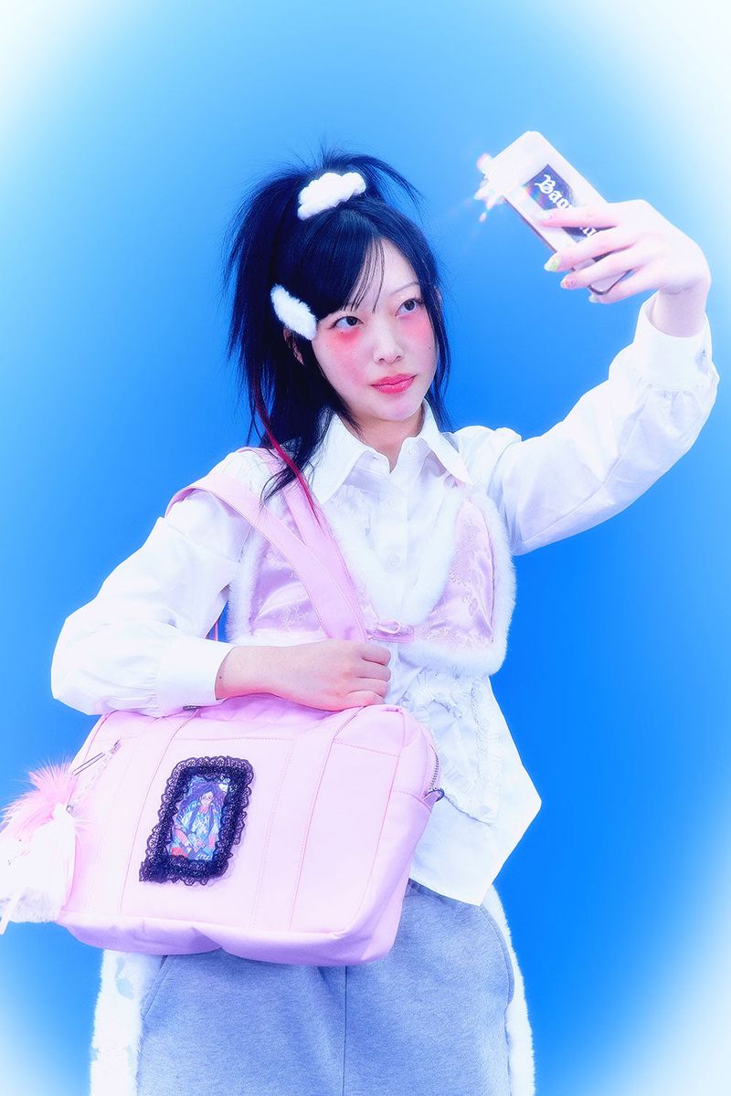 Photocard School Bag (Pink)